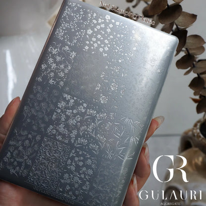 Gulauri - Nail Stamping Plates - Plant Dyeing G002