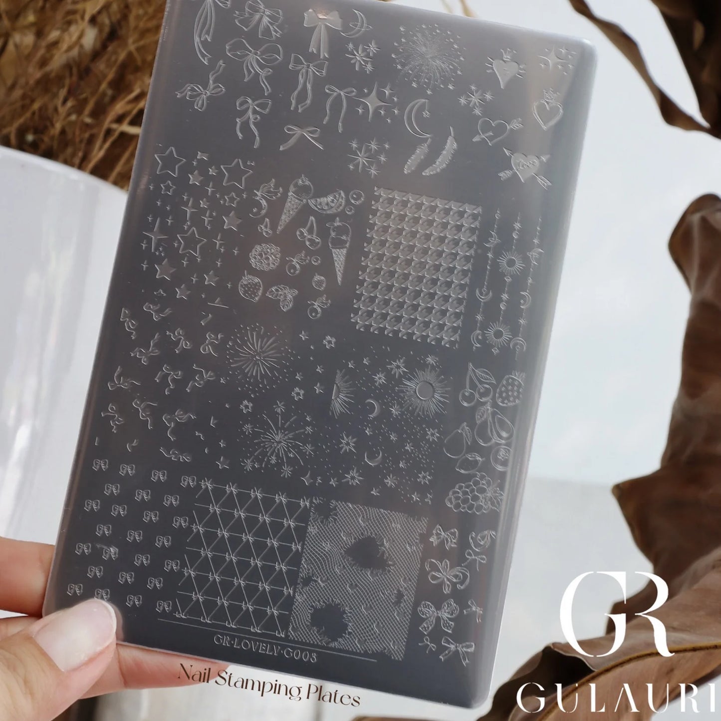 Gulauri - Nail Stamping Plates - Lovely 003