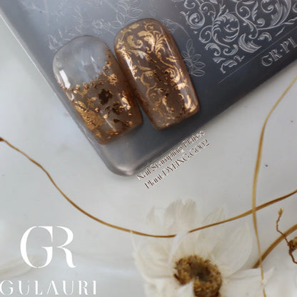Gulauri - Nail Stamping Plates - Plant Dyeing G002