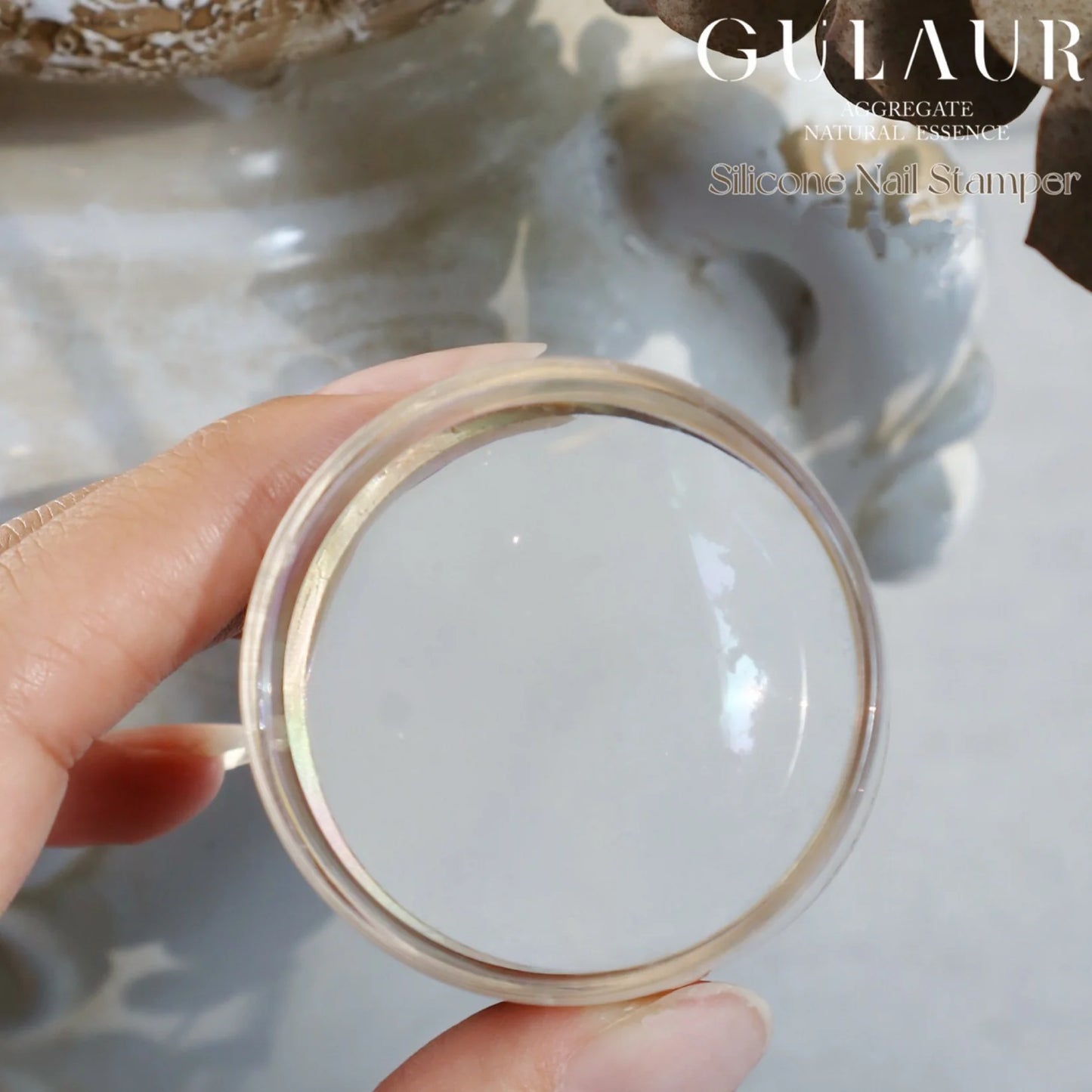 Gulauri - Crystal Clear Silicon Nail Stamper