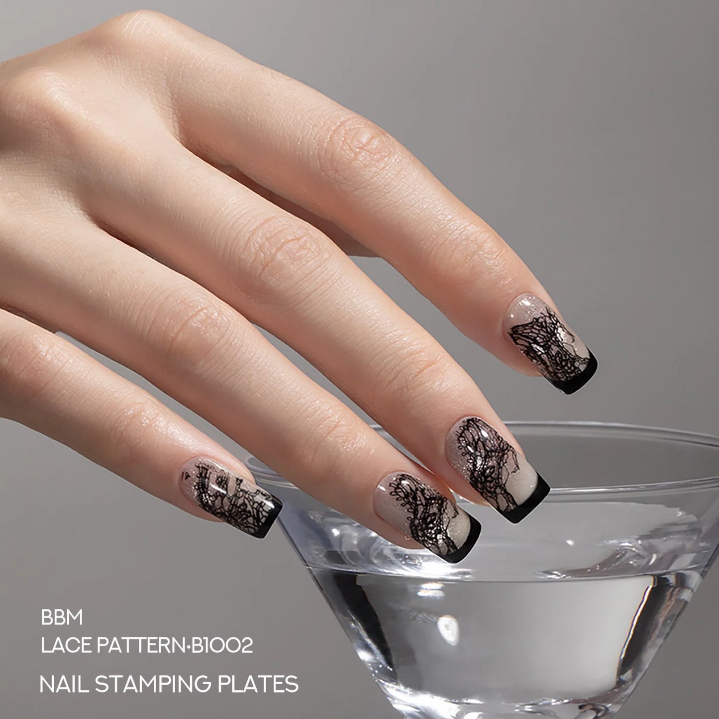Barbie Mirage - Nail Stamping Plates -Lace Pattern B1002