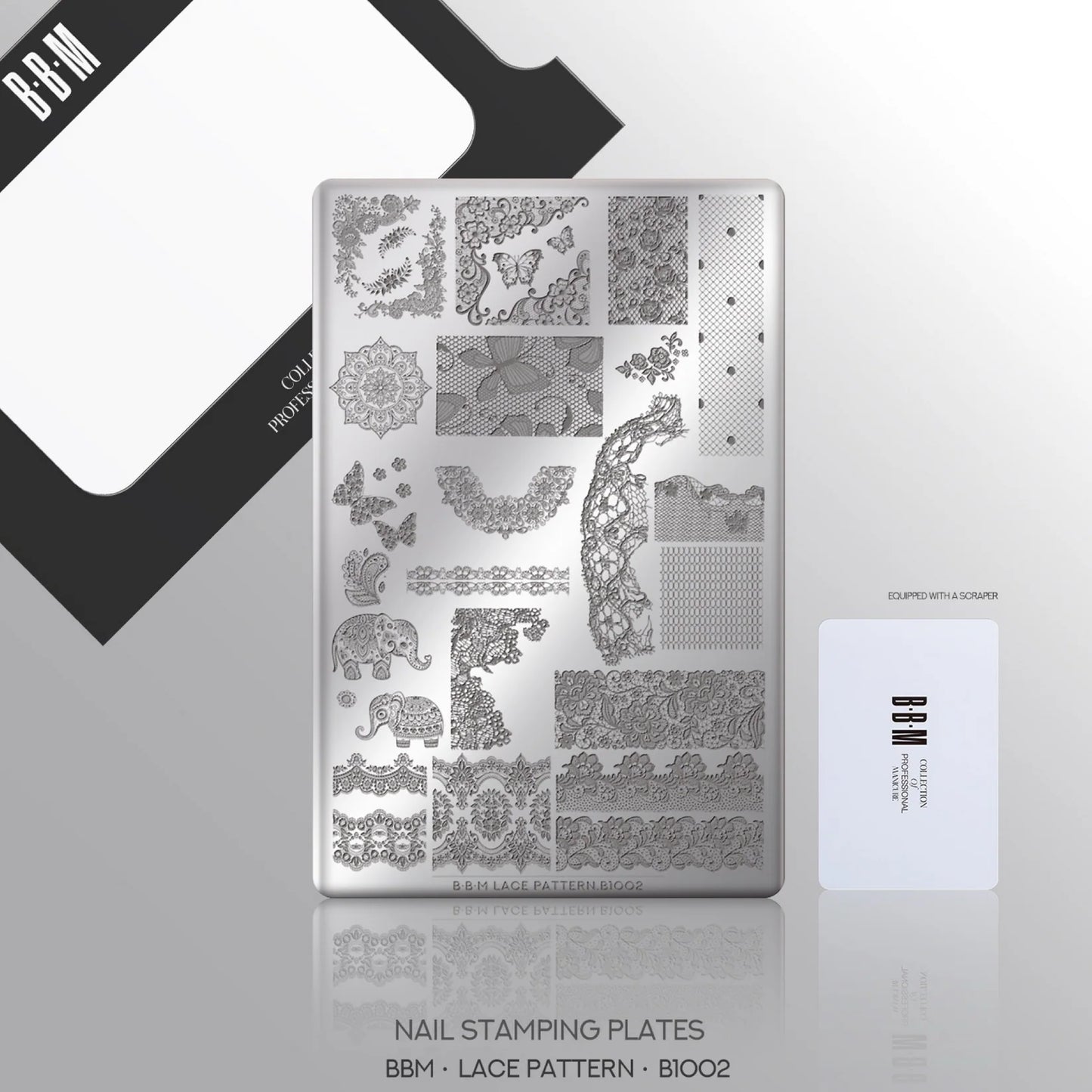 Barbie Mirage - Nail Stamping Plates -Lace Pattern B1002