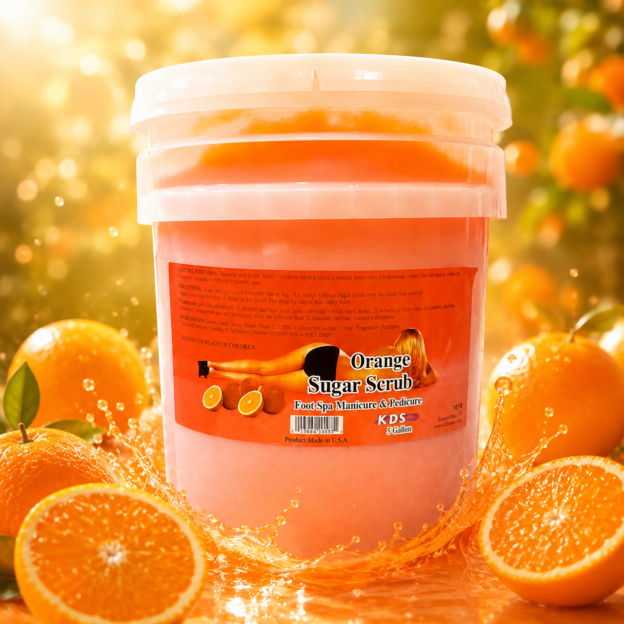 KDS | Collagen Orange Sugar Scrub - 5 Gallon
