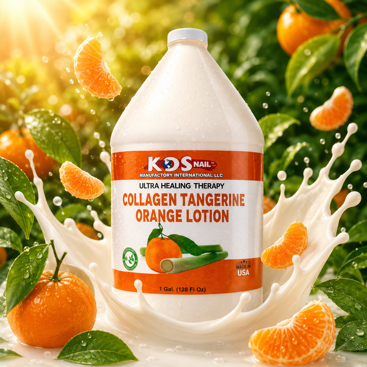 KDS | Ultra Healing Therapy Collagen Massage Lotion - TANGERINE ORANGE - 1 Gallon