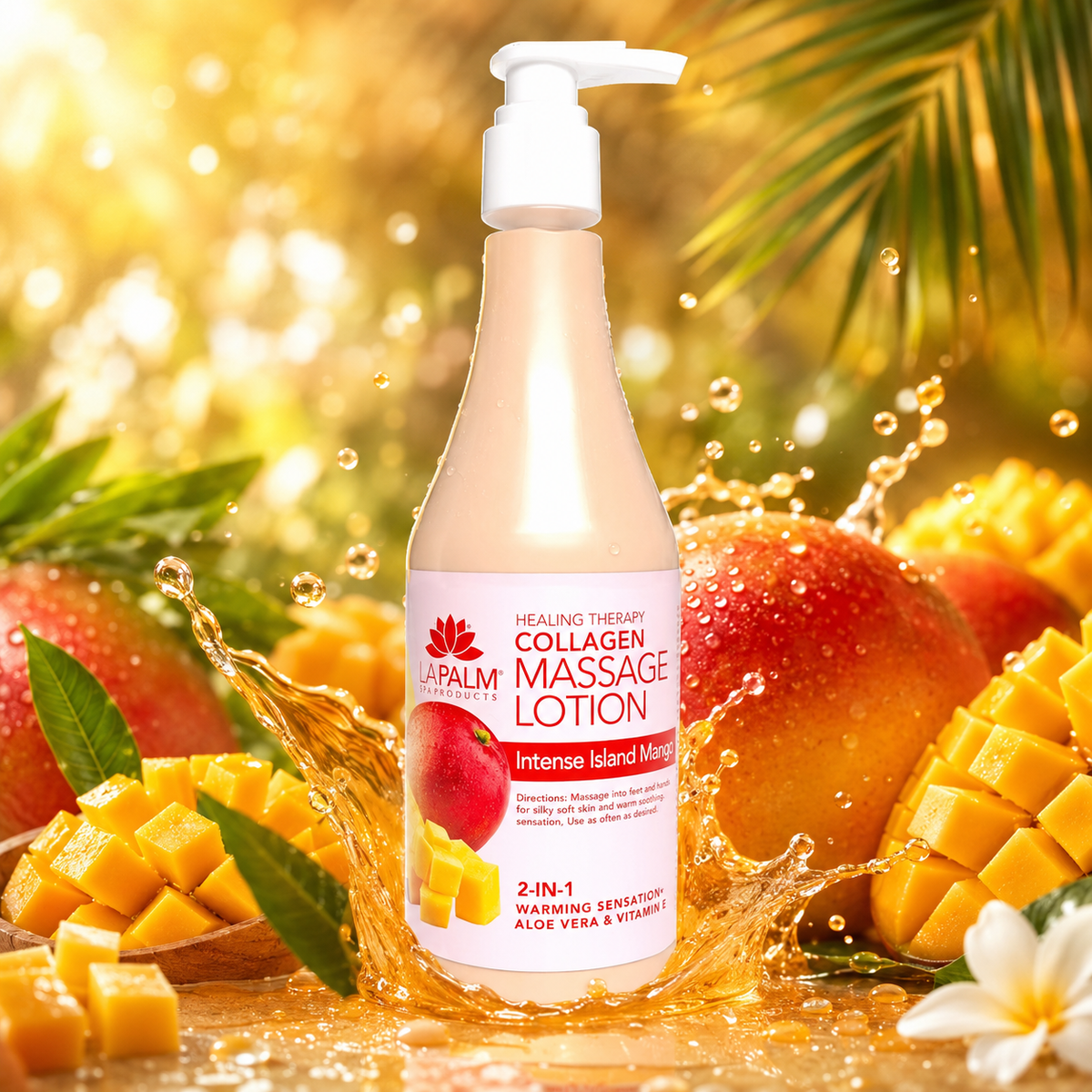 La Palm | Healing Therapy Massage Lotion - MANGO - 24 oz (710ML)