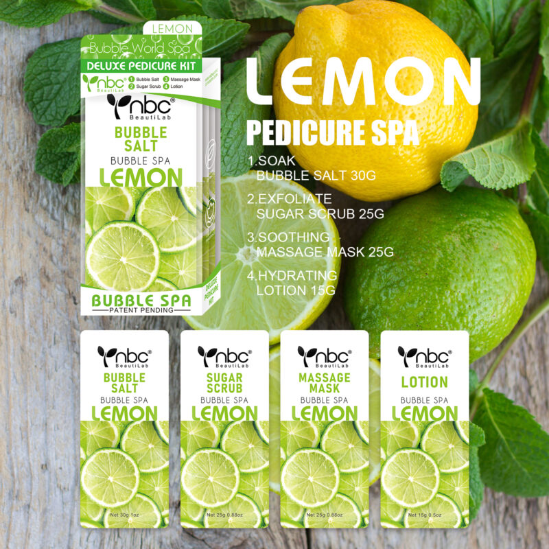 NBC Bubble World Spa 4-in-1 Pedicure kit - Lemon