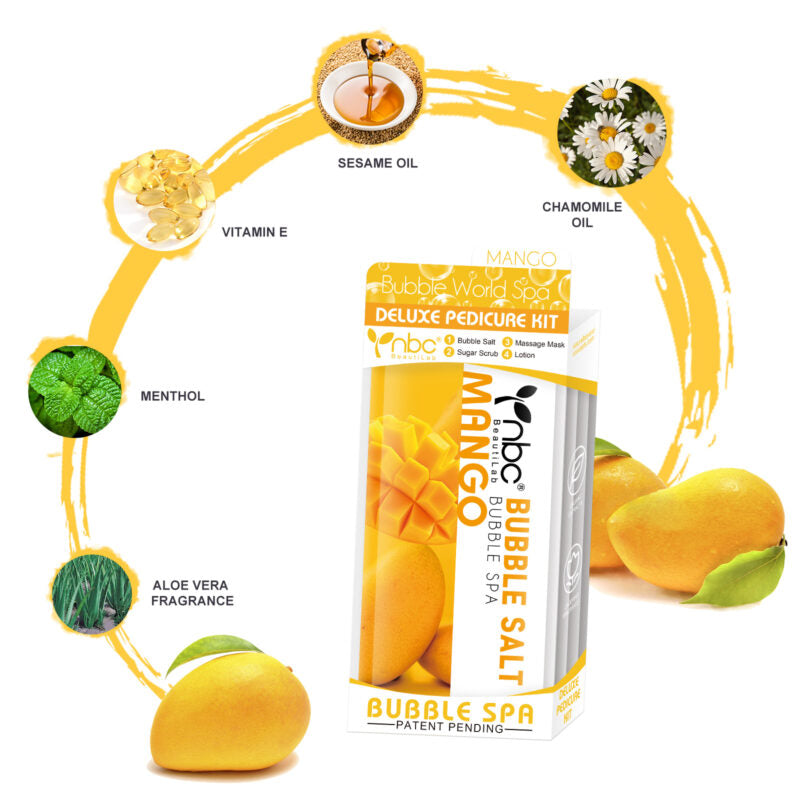 NBC Bubble World Spa 4-in-1 Pedicure kit - Mango