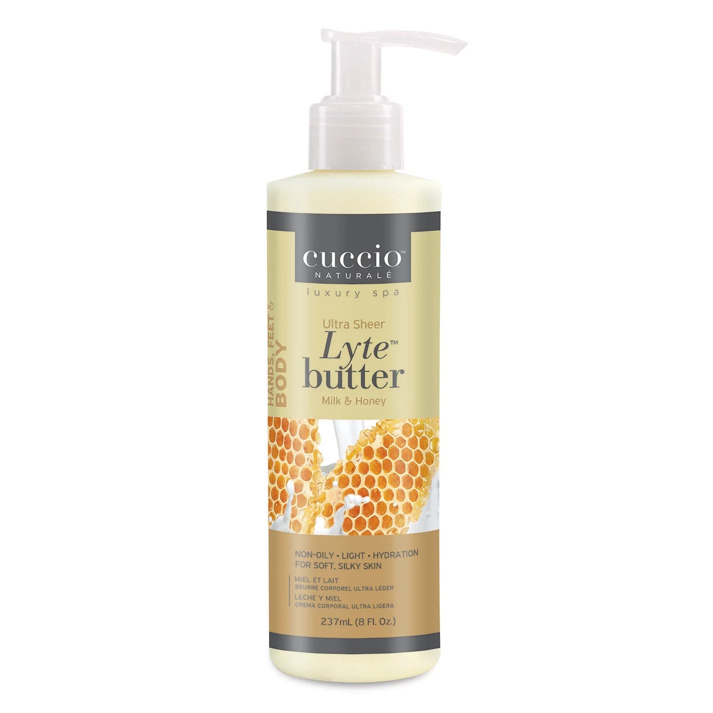 CUCCIO Lyte Ultra Sheer Body Butter Milk & Honey 237 ML