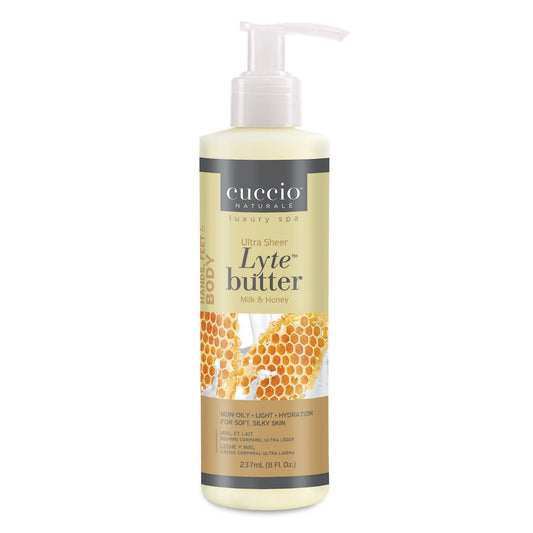CUCCIO Lyte Ultra Sheer Body Butter Milk & Honey 237 ML
