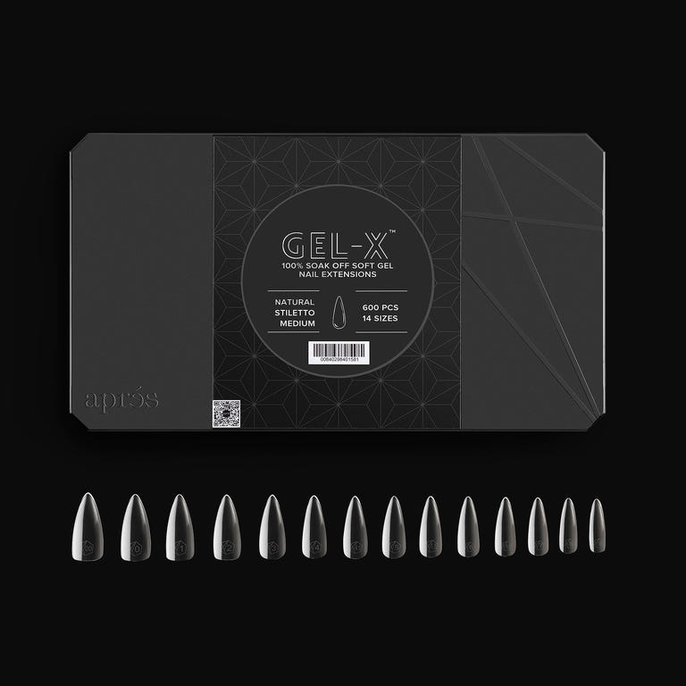 Apres | Gel-X® Natural Stiletto Box of Tips - Mini (280pcs)