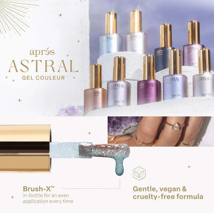 APRES | Astral Gel (HEMA-Free & TPO-Free) - FG01 (10ml) Wakey Reiki - Flash Glitter