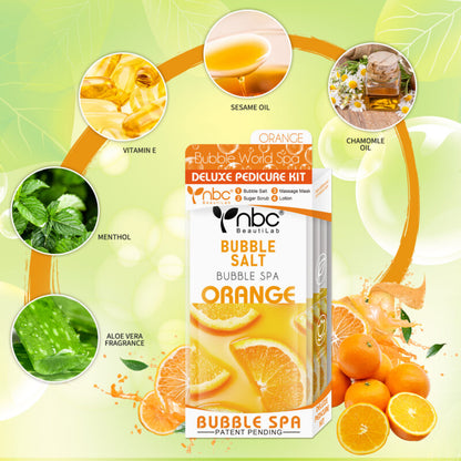 NBC Bubble World Spa 4-in-1 Pedicure kit - Orange