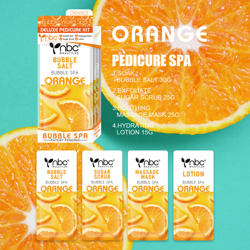NBC Bubble World Spa 4-in-1 Pedicure kit - Orange