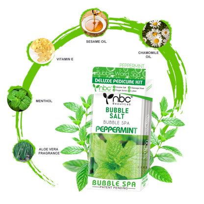 NBC Bubble World Spa 4-in-1 Pedicure kit - Peppermint