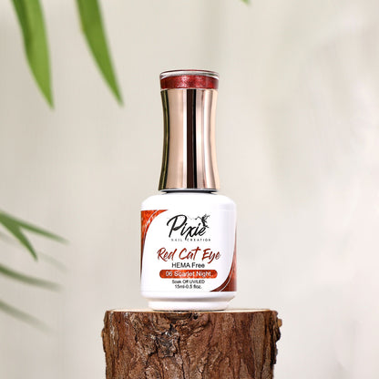 PIXIE | Super Dark Red &  Red Cat Eye Gel Collection - 20 colors