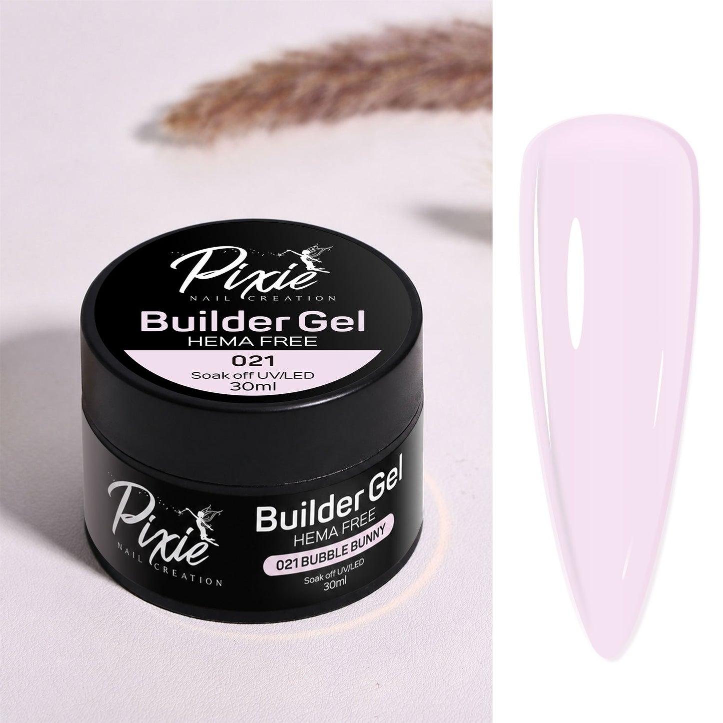 BG#021 - BUBBLE BUNNY - HEMA FREE BUILDER GEL IN A JAR (30ml)