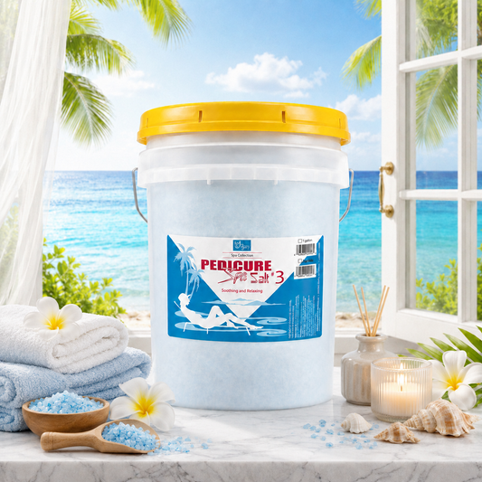 Pedicure Spa Salt #3 Blue Eucalyptus Peppermint- Bucket 20kg (LARGE SALT)