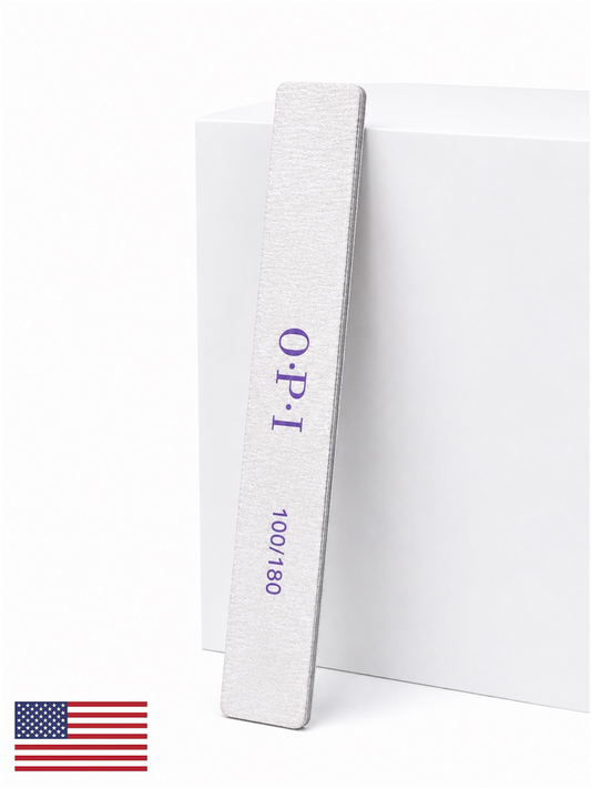 Whasable Premium Square OPI Nail Files | 100/180 - Made in USA - 1PCS