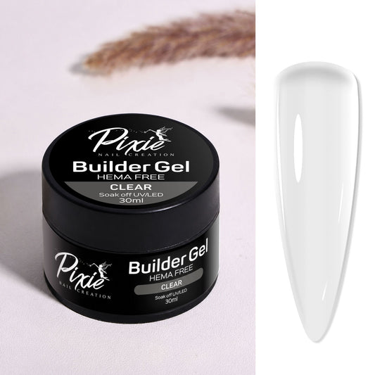 HEMA FREE Builder Gel CLEAR- LOW HEAT (New Formula)
