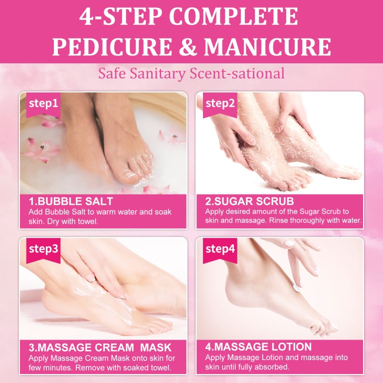 NBC Bubble World Spa 4-in-1 Pedicure kit - Rose