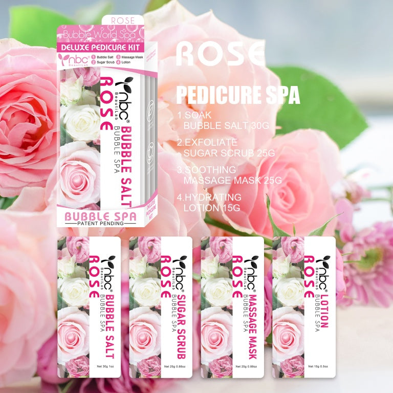 NBC Bubble World Spa 4-in-1 Pedicure kit - Rose