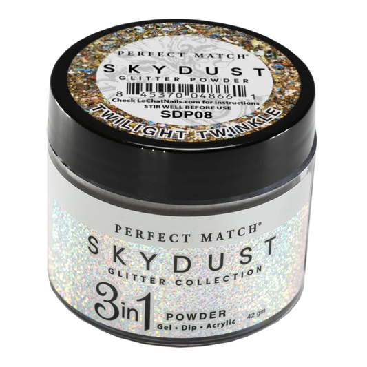 Lechat - SkyDust Glitter Powder - SDP08 Twilight Twinkle 1.5 oz