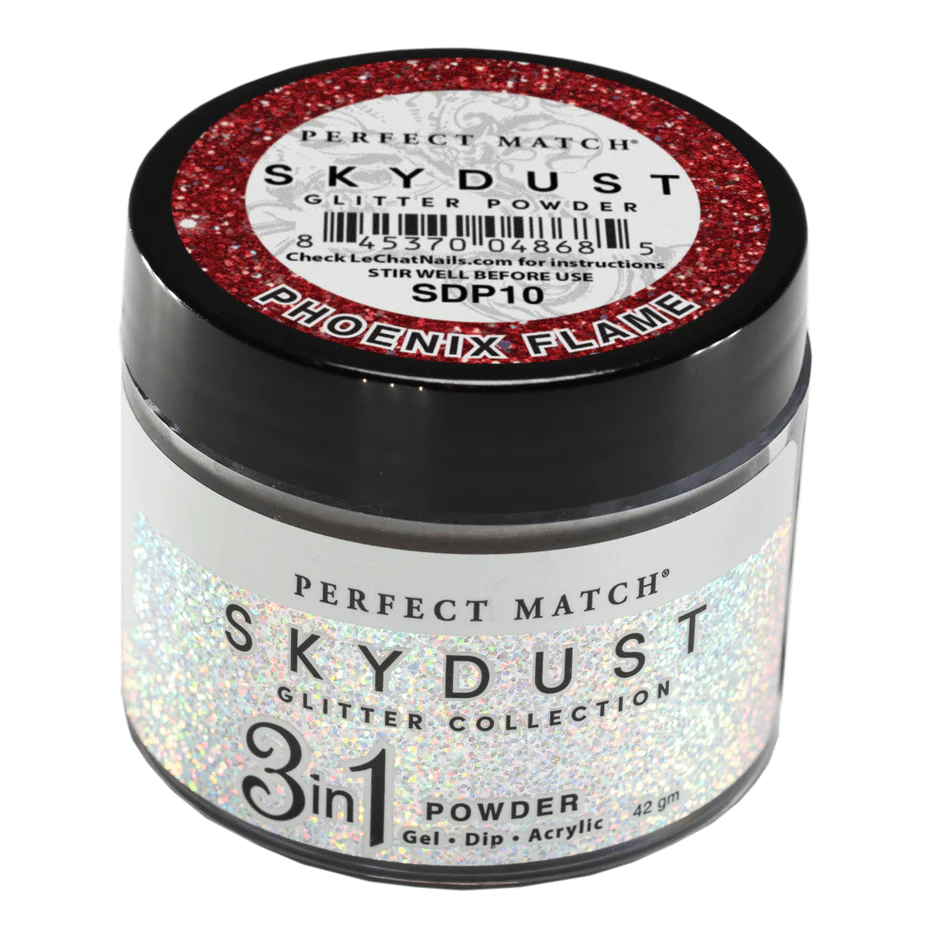 Lechat - SkyDust Glitter Powder - SDP10 Phoenix Flame 1.5 oz