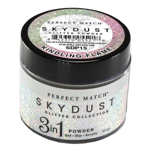 Lechat - SkyDust Glitter Powder - SDP15 Kindling Flame  1.5 oz