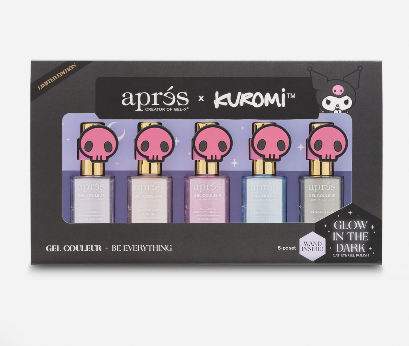 Kuromi™ Caty Eye Gel Couleur (Set of 5), 10ml