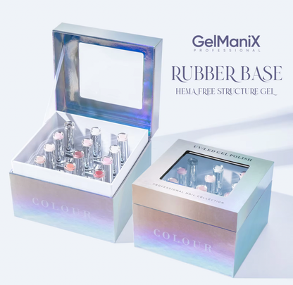 GelManiX Rubber Base  Coat - 12 Colours Set