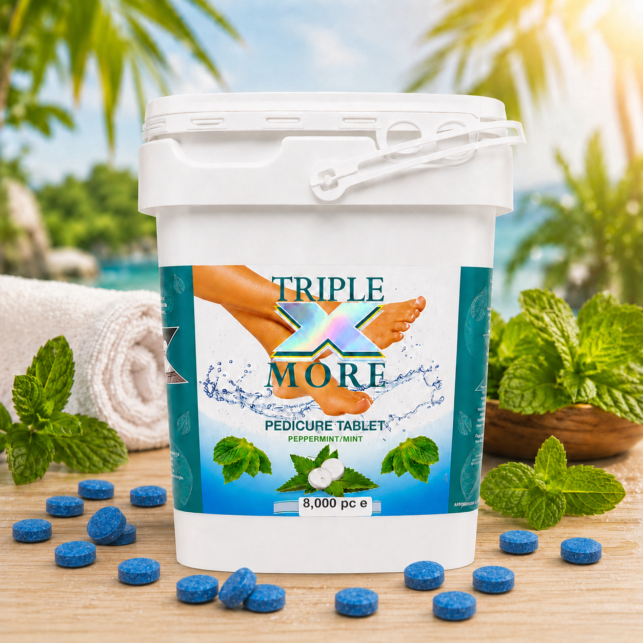 Triple XXX More | Pedicure Solution Spa Tablet ( 8000pcs) - SALT
