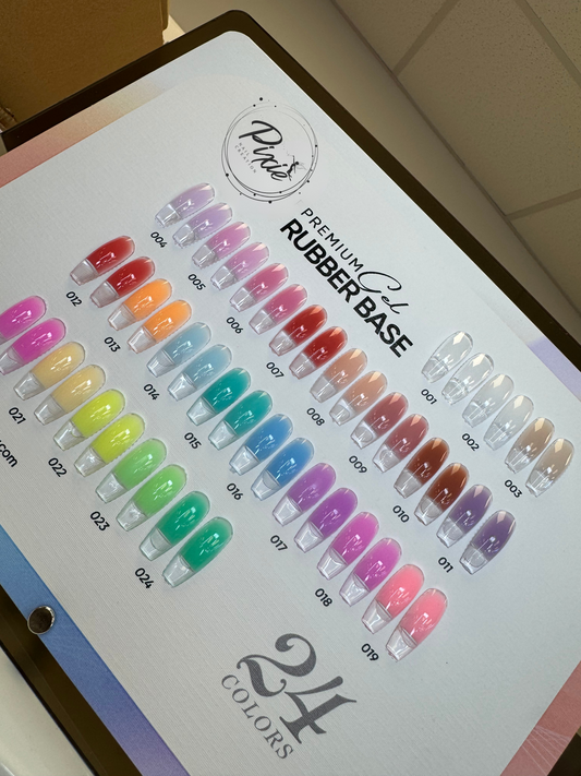 Premium Rubber Base Gel - 24 colors set