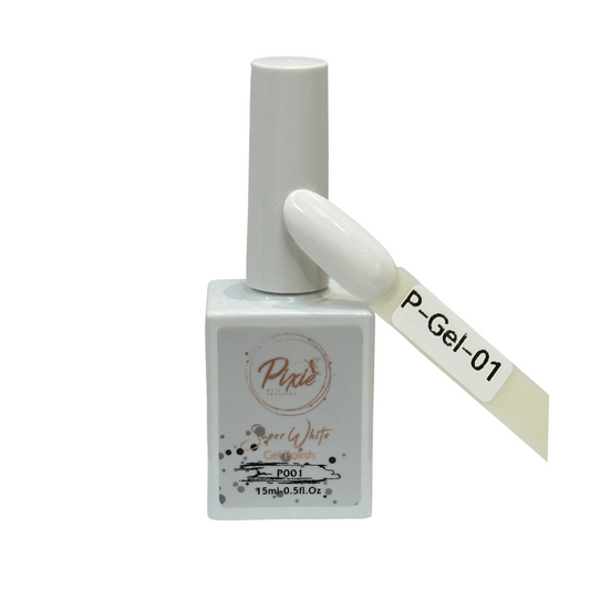 Super White Gel Polish - Pixie Gel 15ml