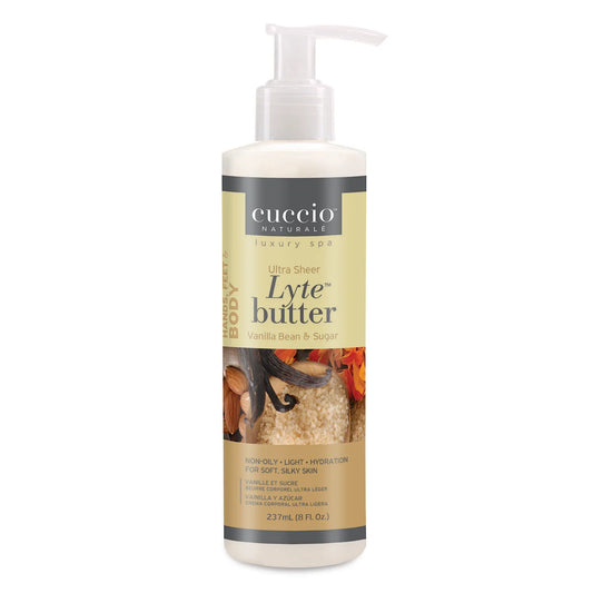 CUCCIO Lyte Ultra Sheer Body Butter Vanilla Bean & Sugar 237 ML