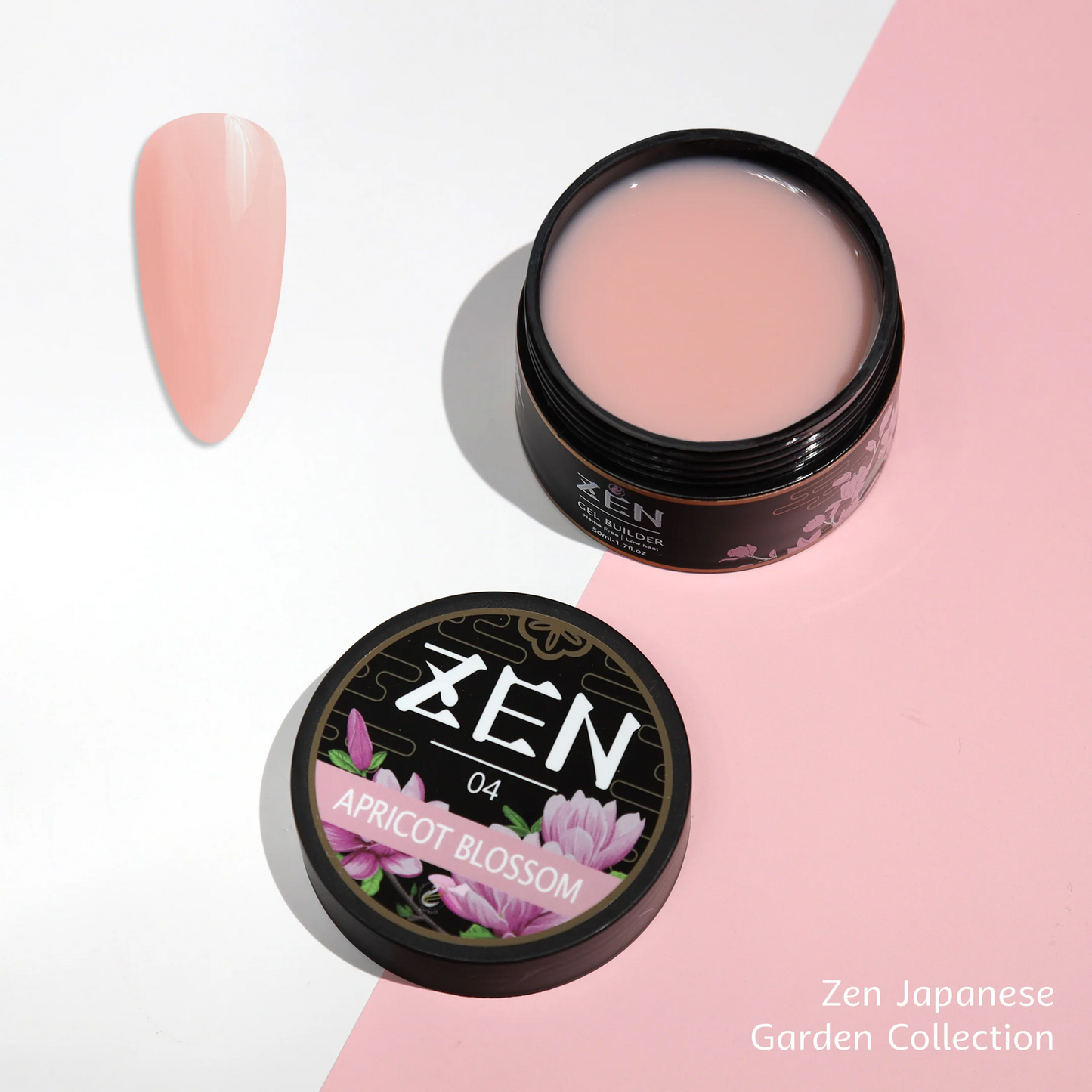 KaZEN| Builder Hard Gel -#04 Apricot Blossom - Japanese Garden Collection - 50ml