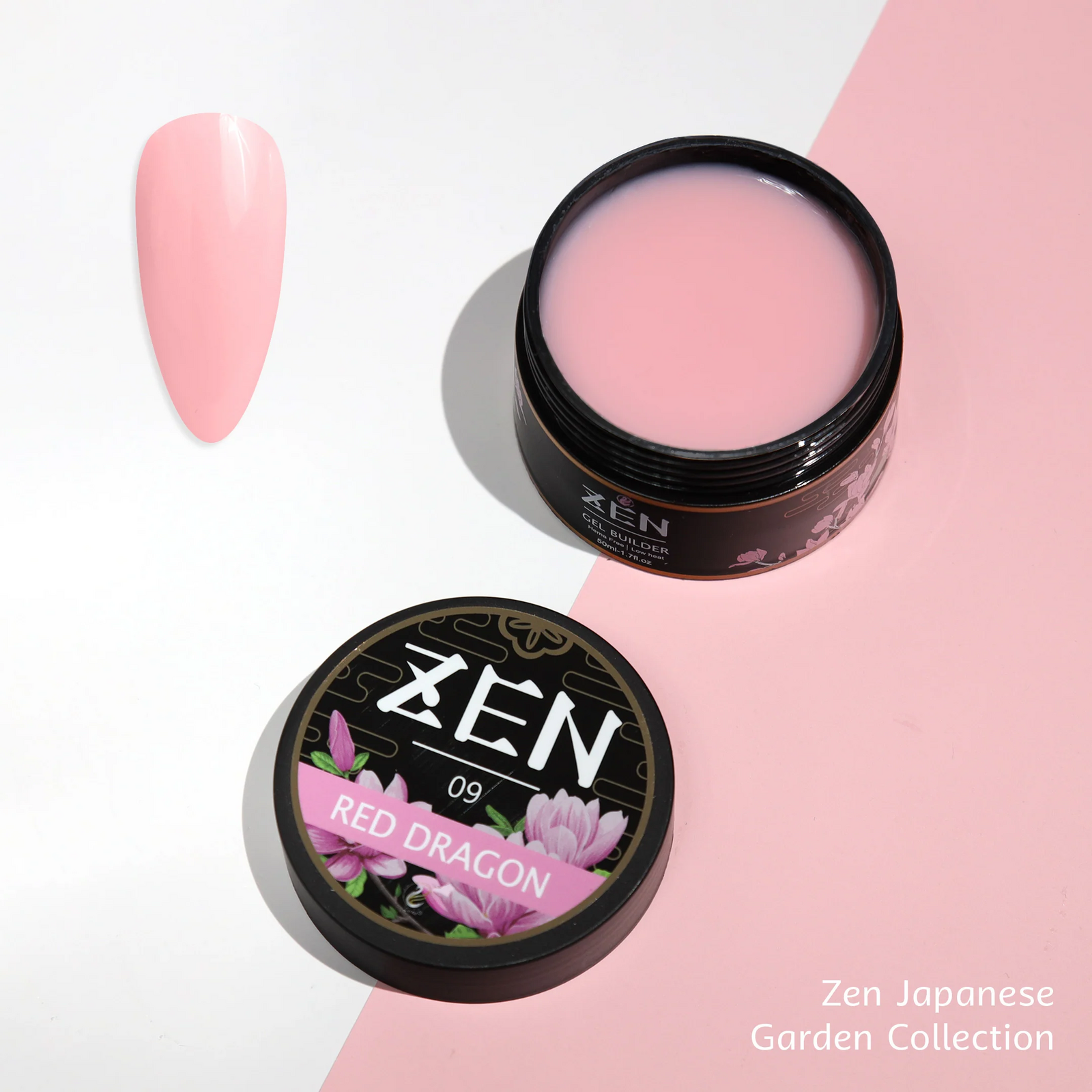 KaZEN Builder Hard Gel 09 Red Dragon Japanese Garden Collection