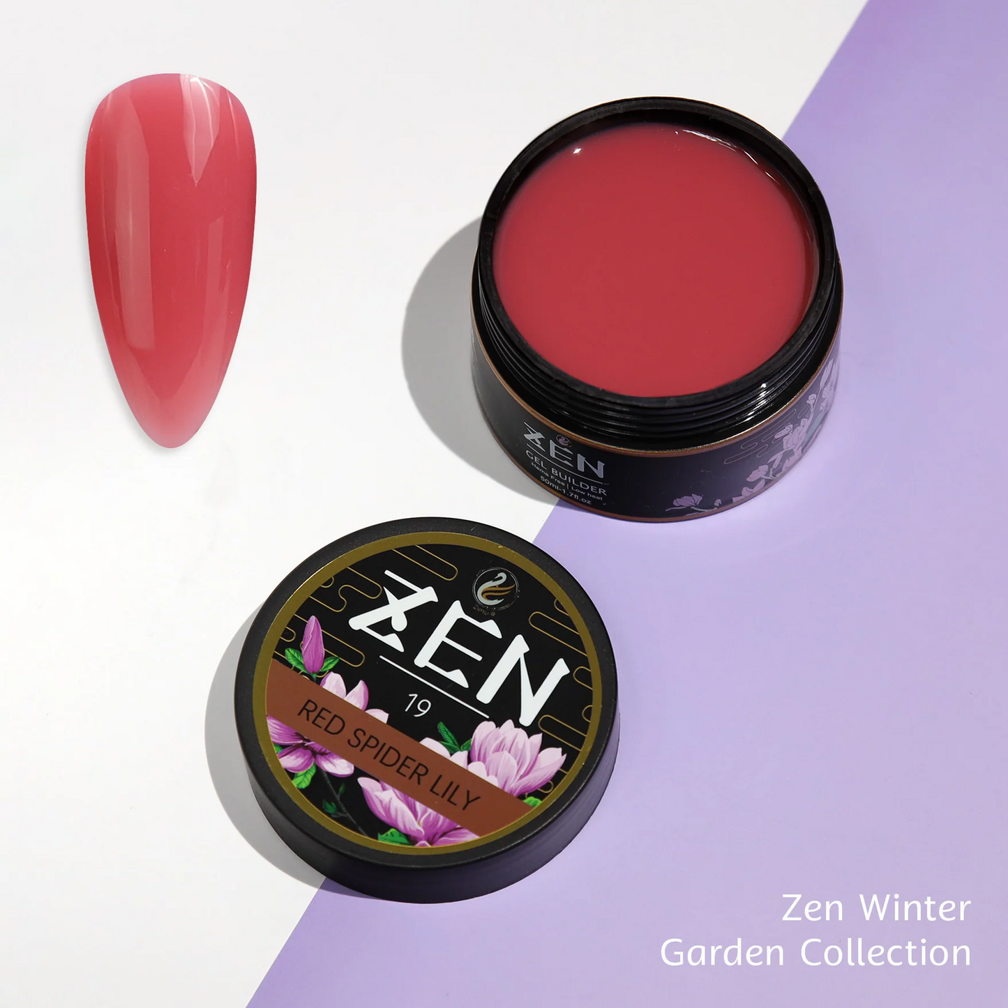 KaZEN| Builder Hard Gel -#19 Red Spider Lily - Winter Garden Collection - 50ml