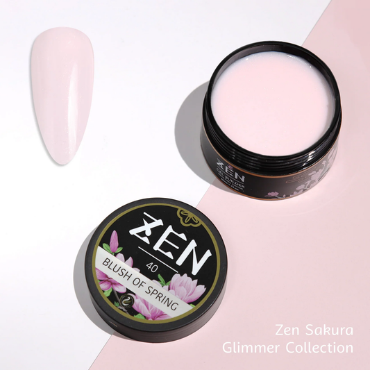 KaZEN| Builder Hard Gel -#40 Blush of Spring - Sakura Glimmer Collection - 50ml