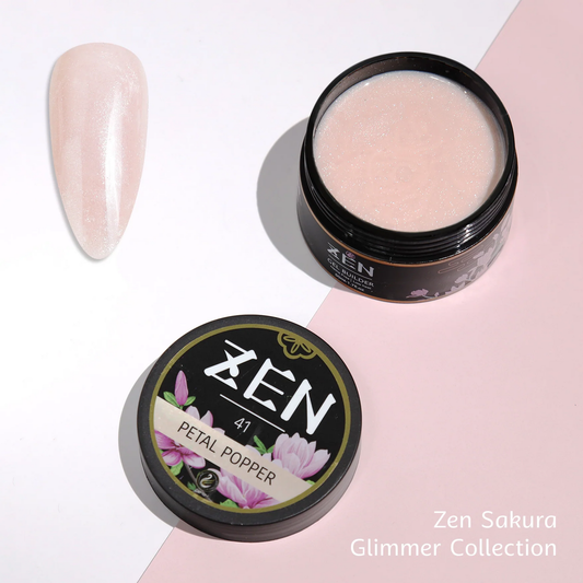 KaZEN| Builder Hard Gel -#41 Petal Popper - Sakura Glimmer Collection - 50ml