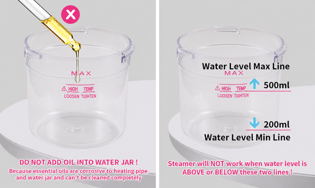 Table Top Mini Facial Steamer with Extendable Arm & Digital Control - P102