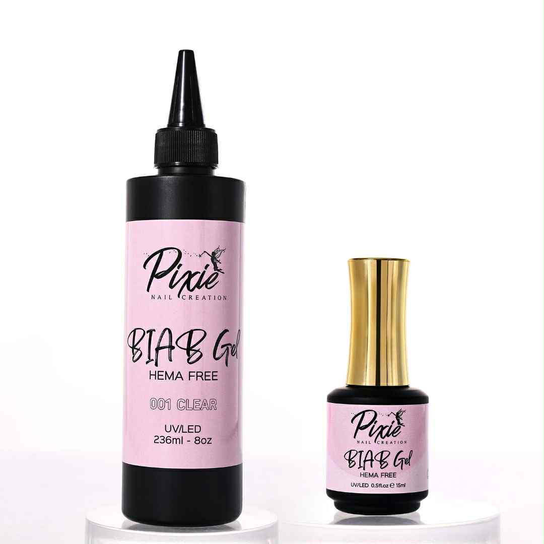 PIXIE | Builder Gel - Clear Refill 8oz ( Free 1 Bottle 15ml )