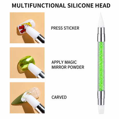 Double Ended Silicone Nail Art Tools 5pcs