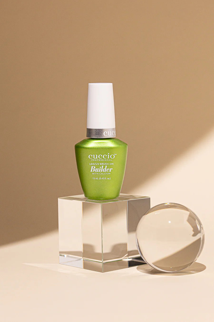 CUCCIO Brush-on Builder Gel with Calcium LED/UV  - CLEAR 0.43oz (13mL)