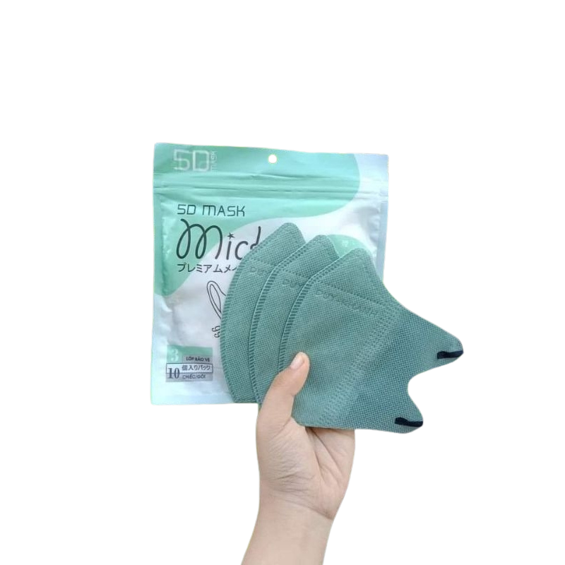 100 Pcs Disposable 5D Face Masks