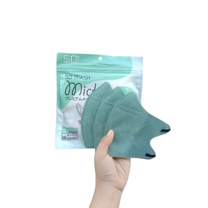100 Pcs Disposable 5D Face Masks