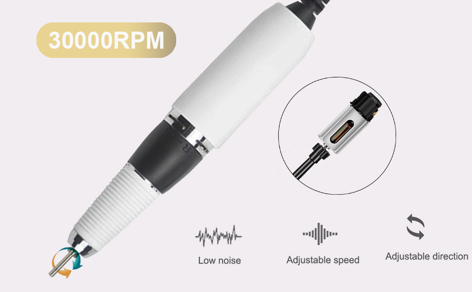 Portable Nails Drill -30000 RPM -  BLACK