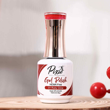 PIXIE | Red Collection Gel Colors - VER 1 -#01 Ruby Glow