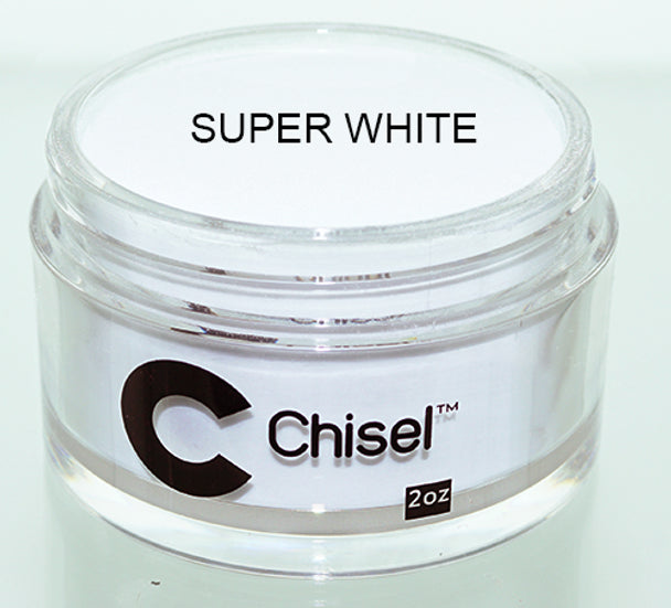 CHISEL ACRYLIC & DIPPING 2OZ - SUPER WHITE