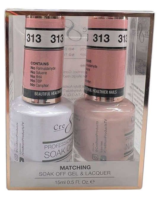Cre8tion Duo | Matching Color Gel & Nail Lacquer -  #313