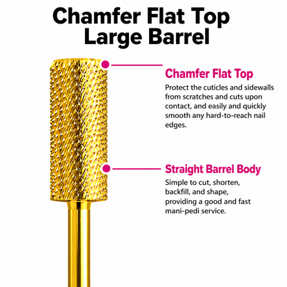 MEDIUM (M)-LARGE CHAMFER TOP BARREL NAIL BIT